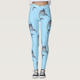Leggings Thunder_Cove, pez espada que salta