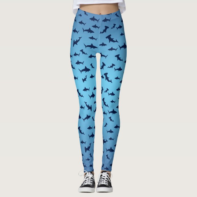 Leggings Tiburones tiburones y martillo (Anverso)