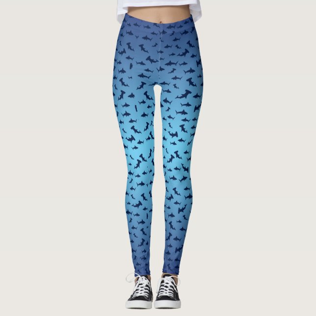 Leggings Tiburones tiburones y martillo (Anverso)