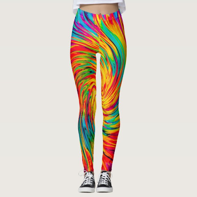 LEGGINGS TIE DYE VIENTO ABSTRACTO (Anverso)