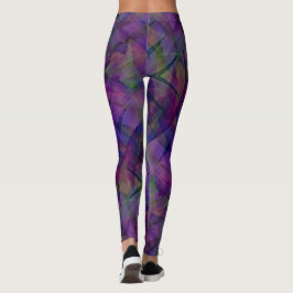 Leggings Tie Dyed Zig Zag Patrón de piernas