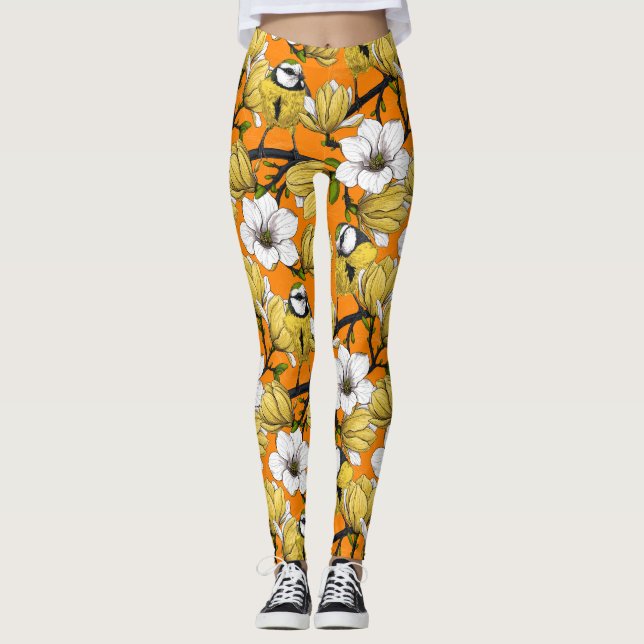 Leggings Tiempo de primavera en amarillo (Anverso)