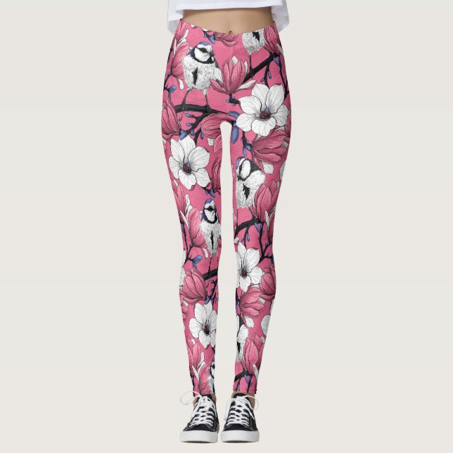 Leggings Tiempo de primavera en rosa (Anverso)