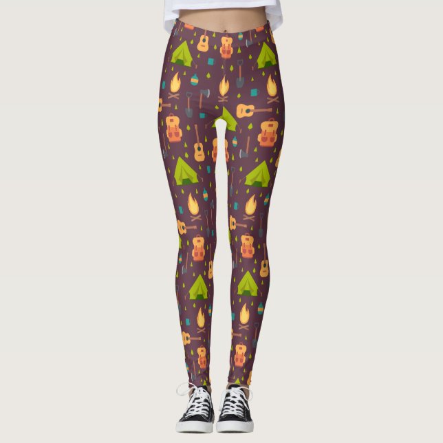 Leggings Tiendas de campaña rusas y Guitars (Anverso)