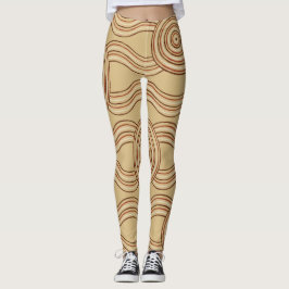 Leggings Tierra del arte aborigen
