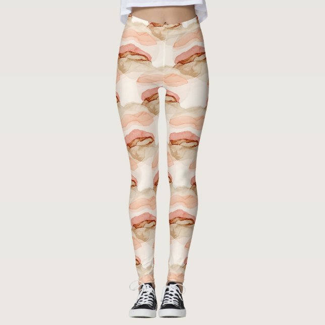 Leggings Tierra suave abstracta (1) (Anverso)