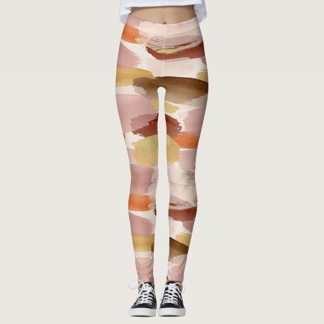 Leggings Tierra suave abstracta (4) (Anverso)
