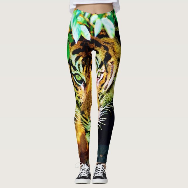 Leggings Tigre bengalí de piernas (Anverso)