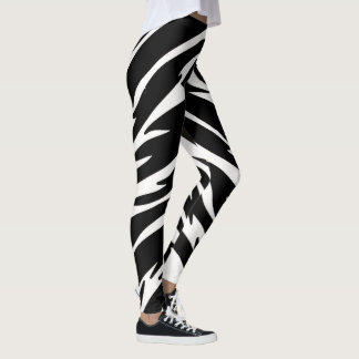 Leggings Tigre Blanco Negro - Impresión Animal Yog