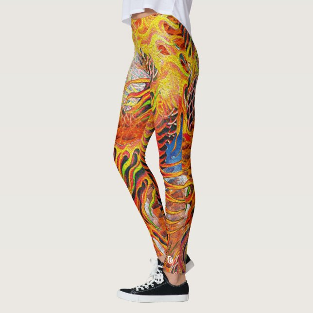 Leggings Tigre Koi del fuego (Izquierda)