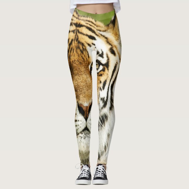 Leggings Tigre siberiano raro: Descanso en peligro (Anverso)