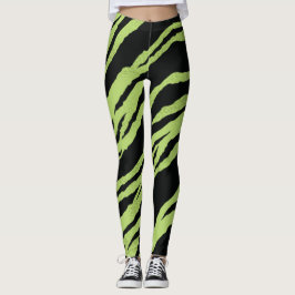 Leggings Tigre verde de las piernas