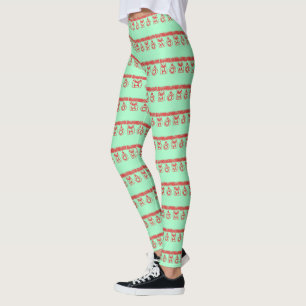 Leggings Tinsel HO HO Rojo