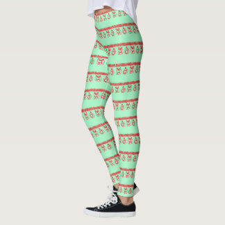 Leggings Tinsel HO HO Rojo