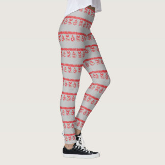 Leggings Tinsel HO HO (Rojo)