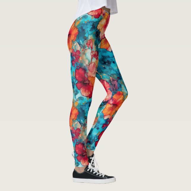 Leggings Tinta de alcohol hawaiana (Derecha)