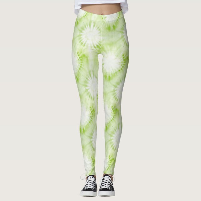 Leggings Tinte Dye Verde Lima Menta (Anverso)