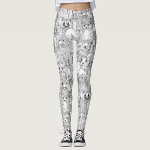 Leggings tintes cruzados disparatados