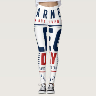 Leggings Tipografía de Motivación de Gimnasio para Día de P