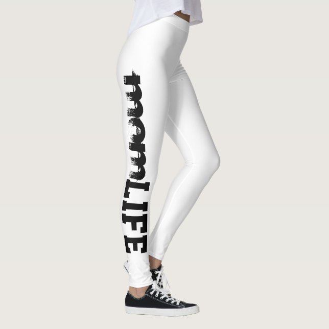Leggings tipografía divertida de MOM LIFE | (Derecha)