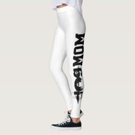 Leggings tipografía divertida DOG MOM |