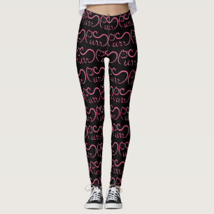 Leggings Tipografía Purr ROSA