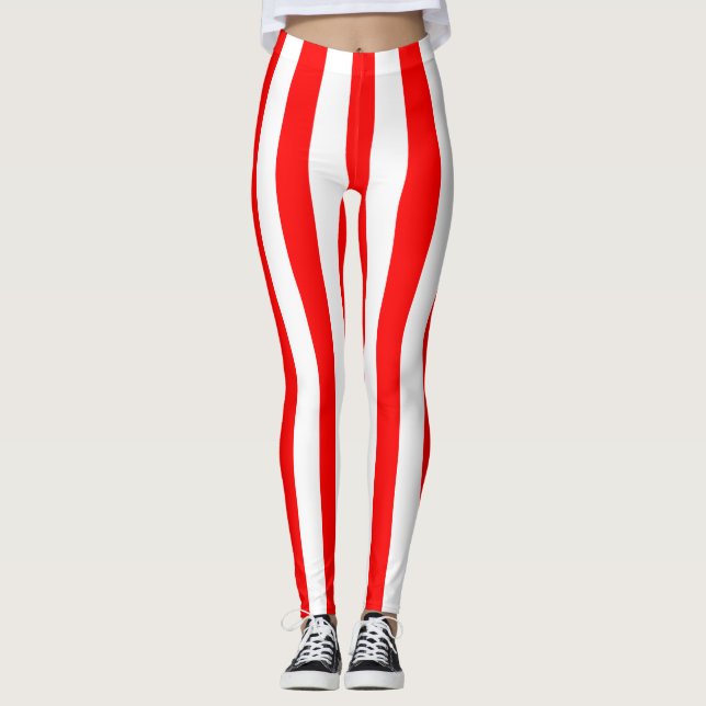 LEGGINGS  TIRA VERTICAL BLANCA BLANCA DELGADA  (Anverso)