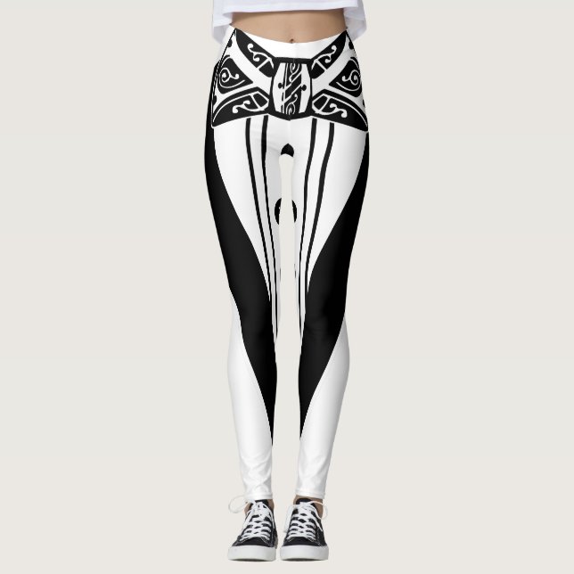 Leggings Tira Y Tux De Bow Negro (Anverso)