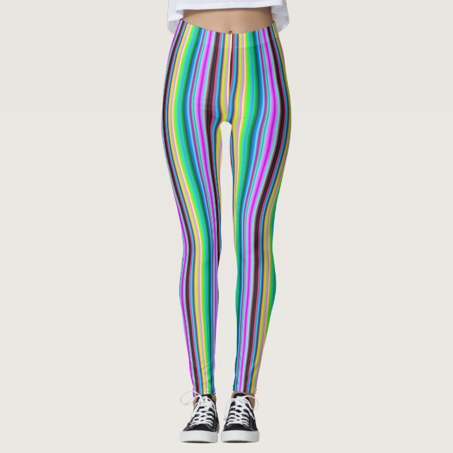 Leggings Tiras arco iris - Patrón (Anverso)