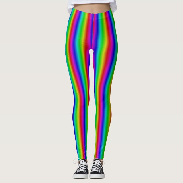 Leggings Tiras arco iris - Patrón (Anverso)