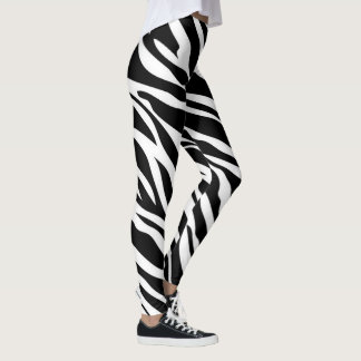 Leggings Tiras de cebra Patrón de impresión