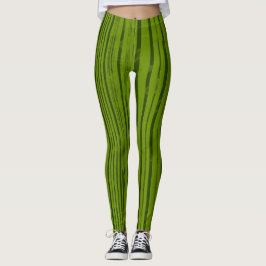 Leggings Tiras de oliva