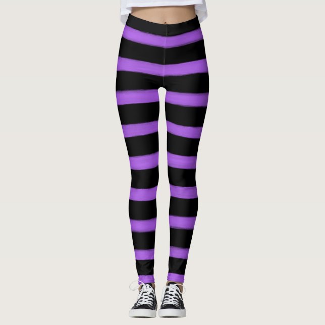 Leggings Tiras de puple (Anverso)