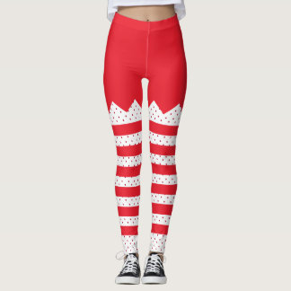 Leggings Tiras y puntos de elfo navidades