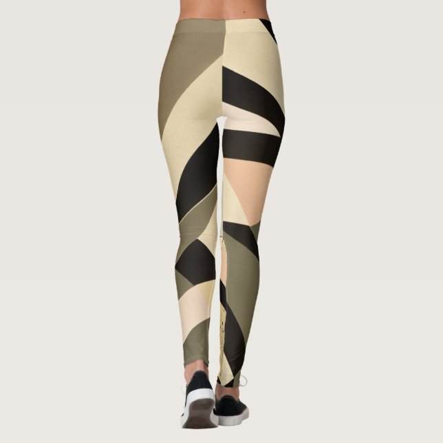 Leggings Título: Fragmentos Riso Design con texturas Pastel (Reverso)