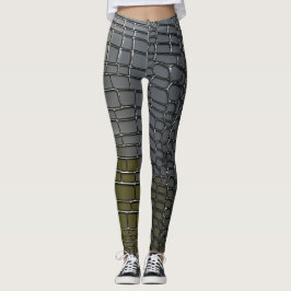 Leggings Título: Leyendas de camuflaje de cocodrilo platino
