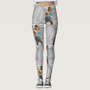 Leggings Toalla de hombre de SlipperyJoe rota pared de ladr