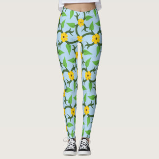 Leggings Todas las leggencias de impresión floral