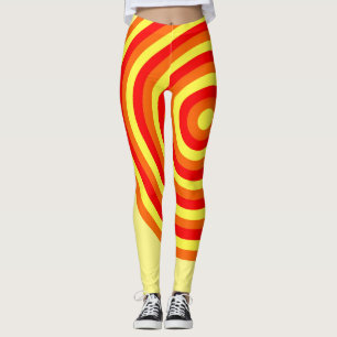 Leggings Todas las leyendas de impresión con diseño circula
