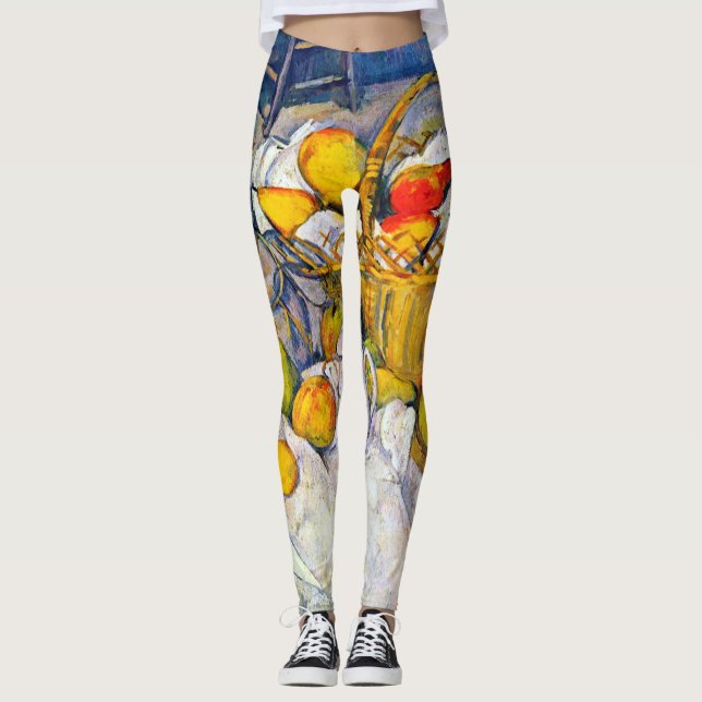 Leggings Todavía la vida con una canasta de frutas, Paul Ce (Anverso)