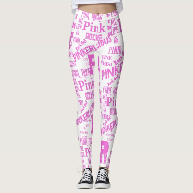 LEGGINGS TODO DE COLOR ROSA  (Anverso)