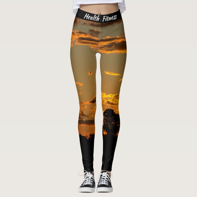 Leggings todo-sobre-impresión (Anverso)