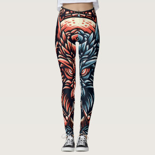 Leggings todo-sobre-impresión