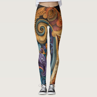 Leggings todo-sobre-impresión para mujeres