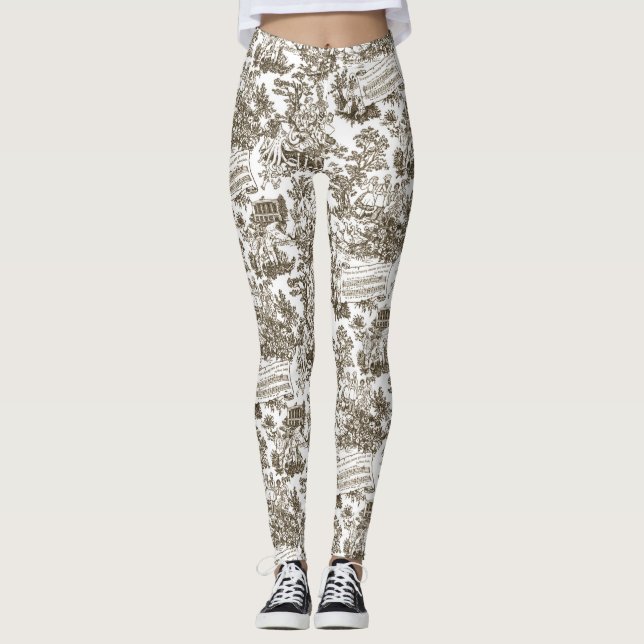 Leggings Todos en Harmony Toile de Jouy (tinta natural) (Anverso)