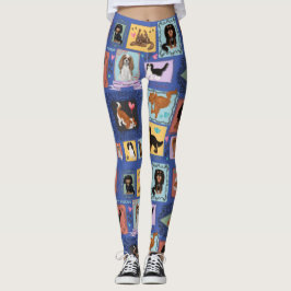 Leggings Todos los cuatro Caballeros King Charles Spaniels