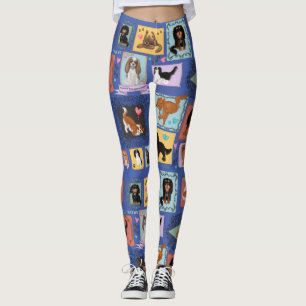 Leggings Todos los cuatro Caballeros King Charles Spaniels 
