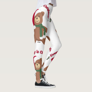 Leggings Todos Los Días Son Navidades, Navidades Teddy Bear
