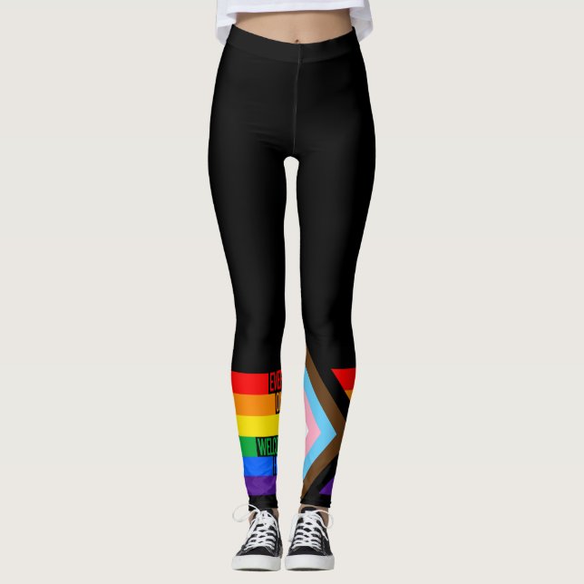 Leggings Todos son bienvenidos aquí (Progreso del Orgullo) (Anverso)