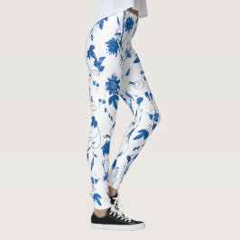Leggings Toile floral azul moderno de Guay